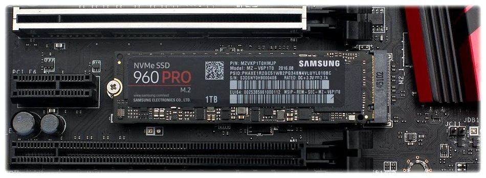 ssd m2 installed on motherboard