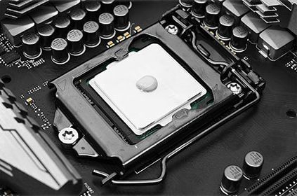 thermal paste applied to cpu